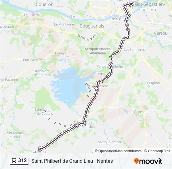 312 Bus Line Map