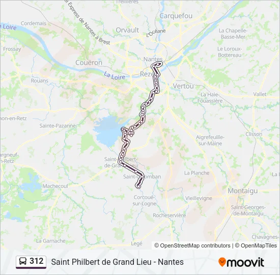 312 Bus Line Map