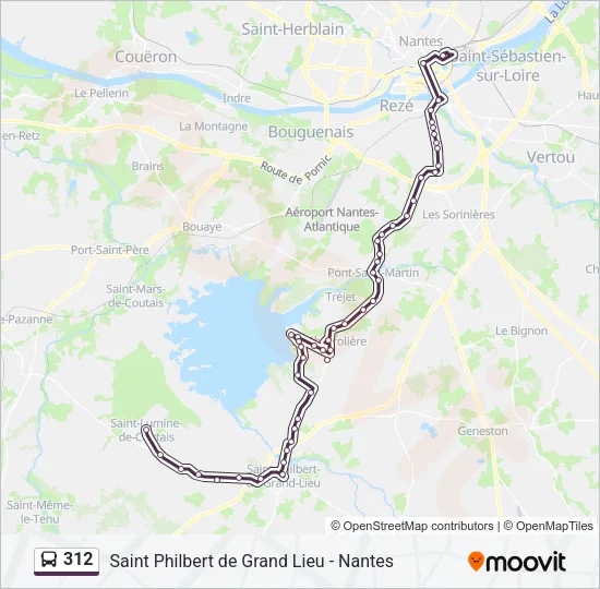 312 Bus Line Map