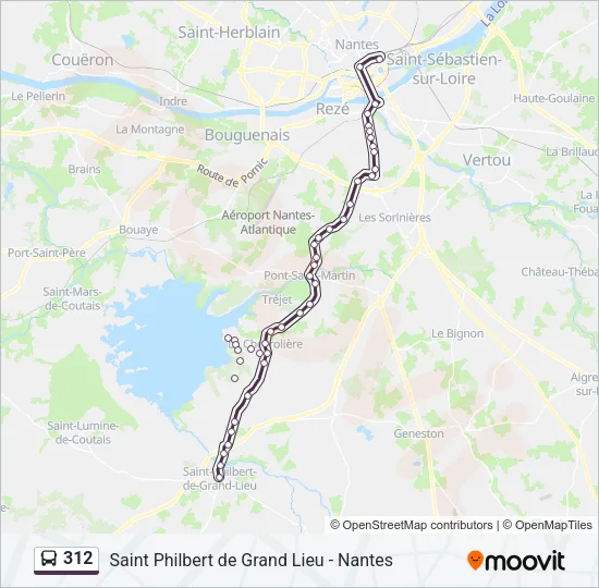 312 Bus Line Map