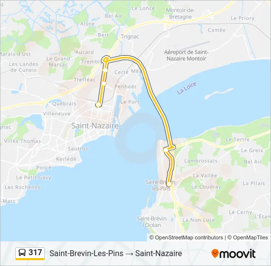 317 Bus Line Map