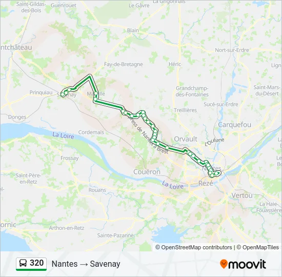 320 Bus Line Map