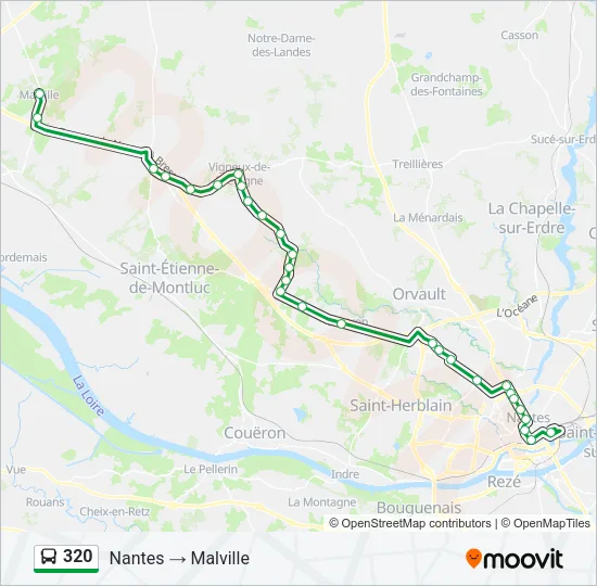 320 Bus Line Map