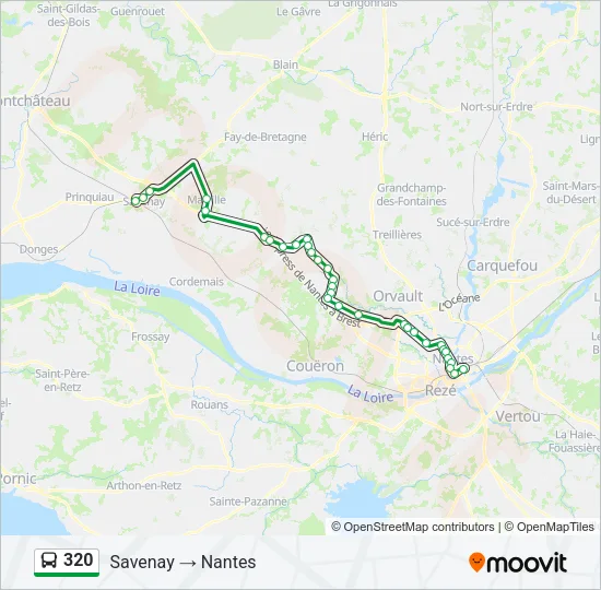 320 Bus Line Map