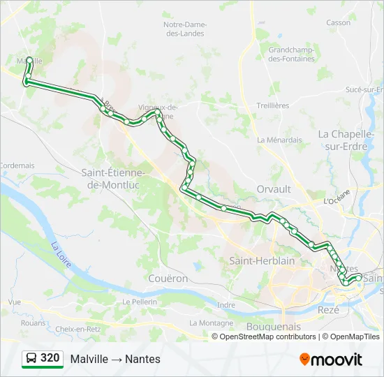 320 Bus Line Map