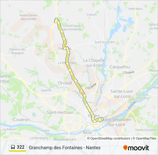 322 Bus Line Map