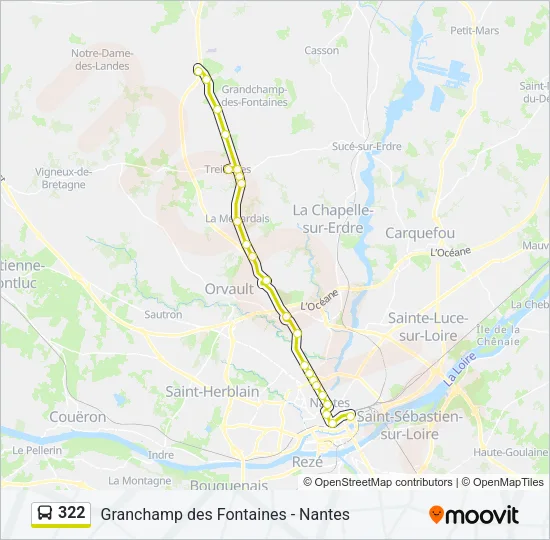 322 Bus Line Map