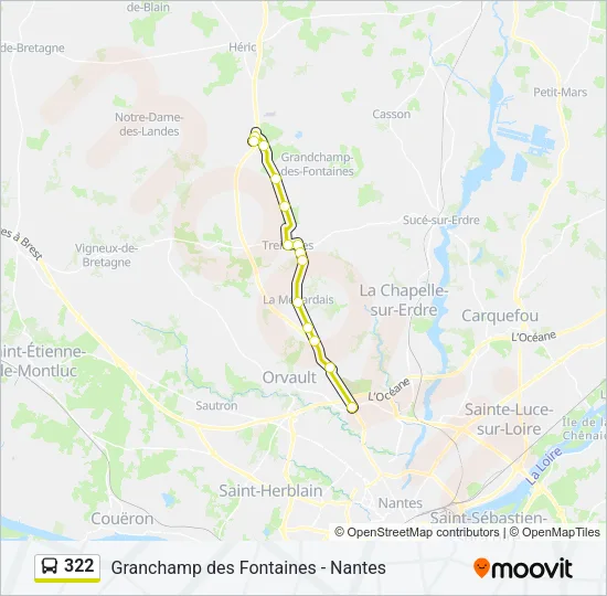 322 Bus Line Map