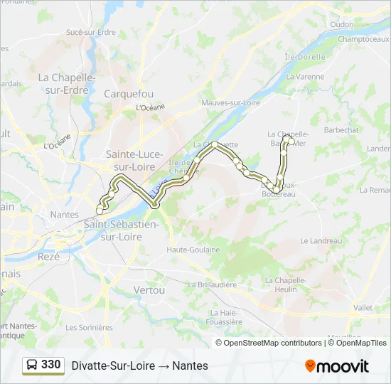 330 Bus Line Map