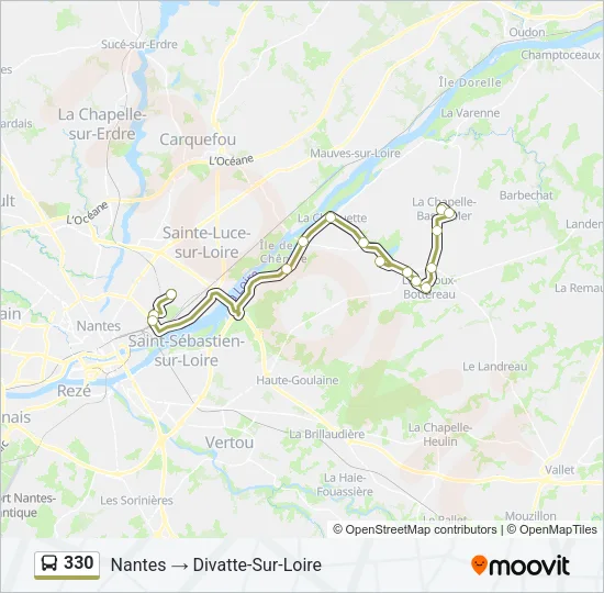 330 Bus Line Map
