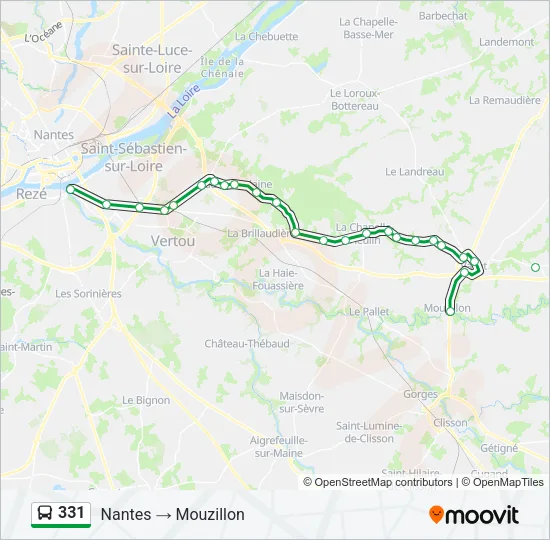 331 Bus Line Map