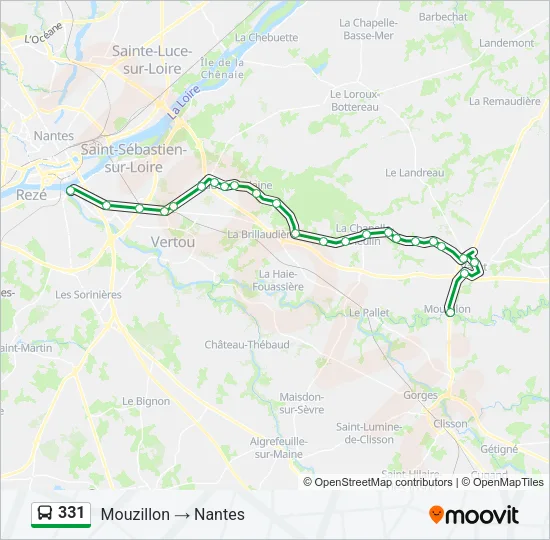331 Bus Line Map