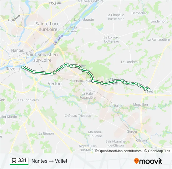 331 Bus Line Map