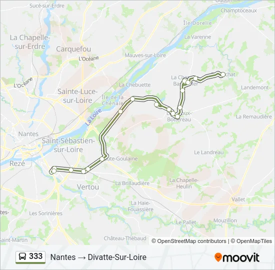 333 Bus Line Map