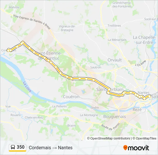 350 Bus Line Map