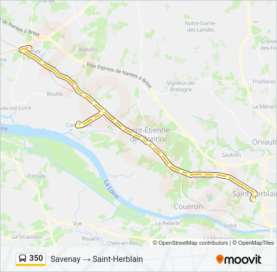 350 Bus Line Map