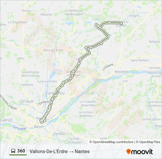 360 Bus Line Map