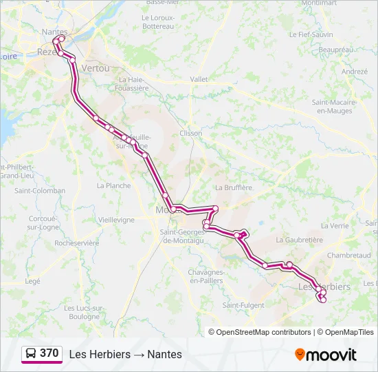 370 Bus Line Map
