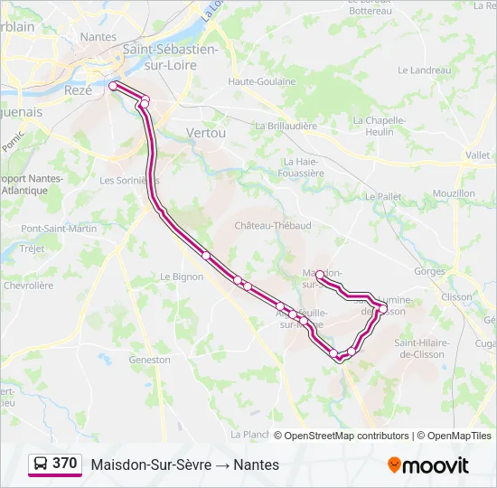 370 Bus Line Map