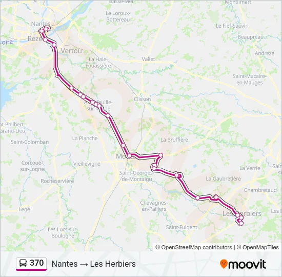 370 Bus Line Map
