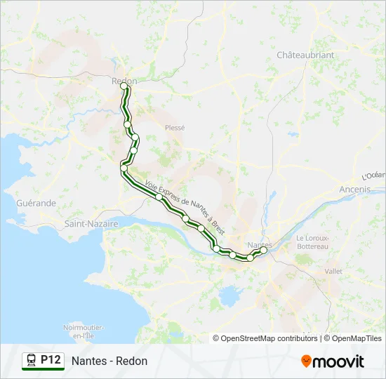 P12 Train Line Map
