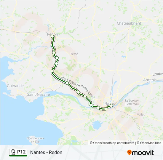 P12 Train Line Map