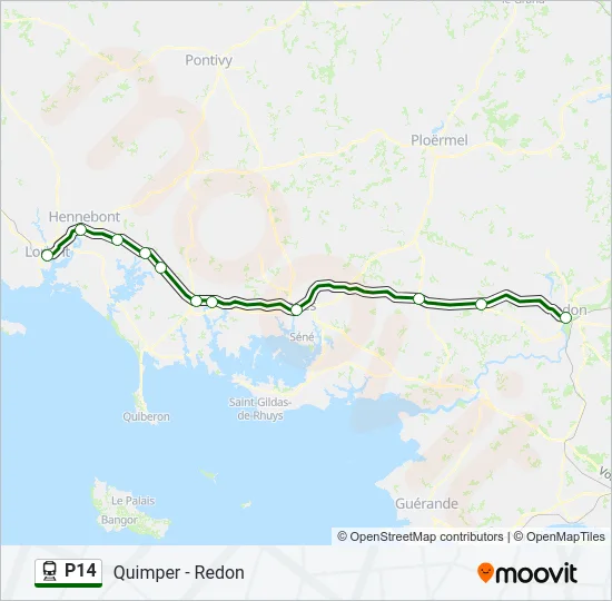 P14 Train Line Map