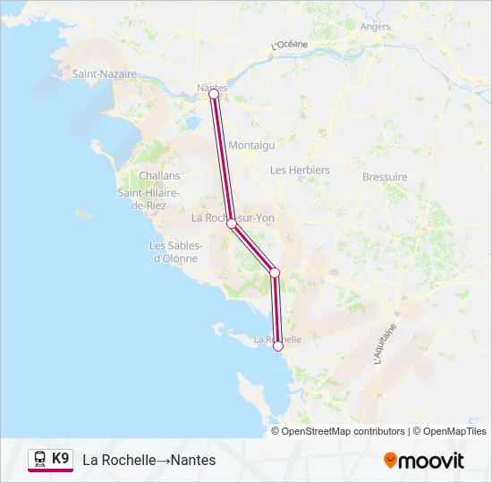 K9 Train Line Map