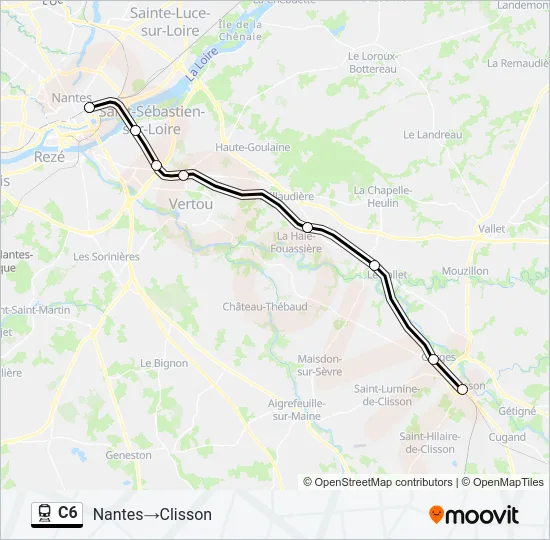 C6 Train Line Map