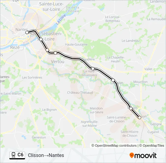 C6 Train Line Map