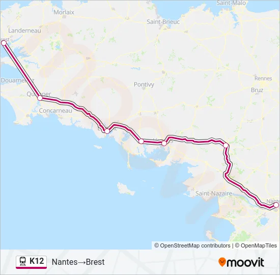 K12 Train Line Map