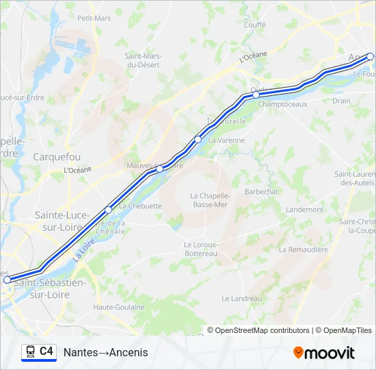 C4 Train Line Map