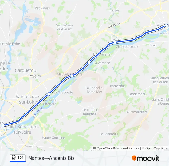 C4 Train Line Map