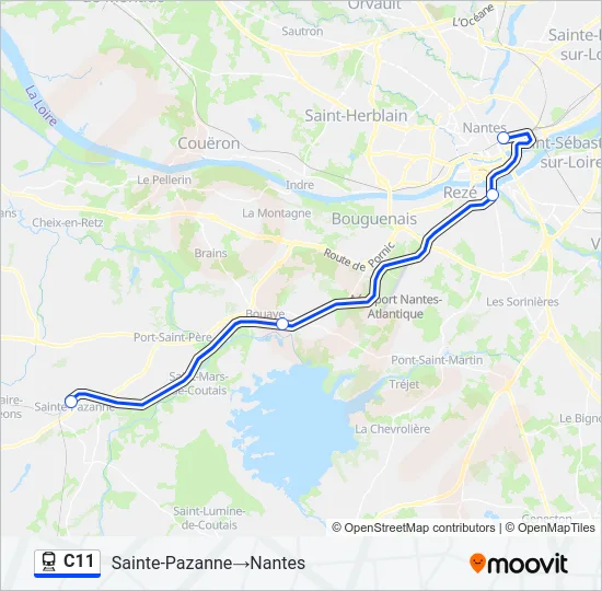 C11 Train Line Map