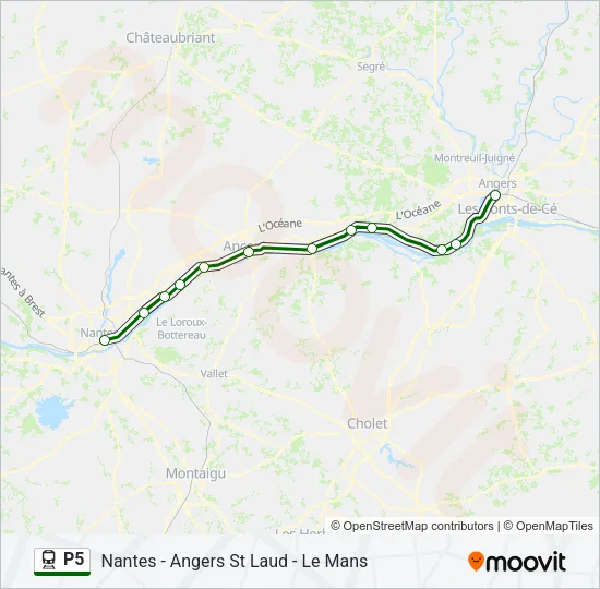 P5 Train Line Map