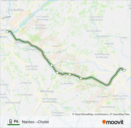 P6 Train Line Map
