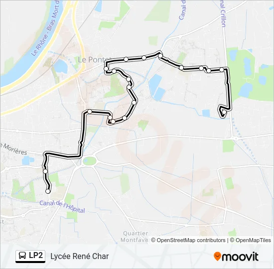 LP2 Bus Line Map