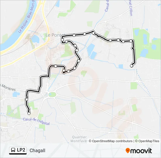 LP2 Bus Line Map