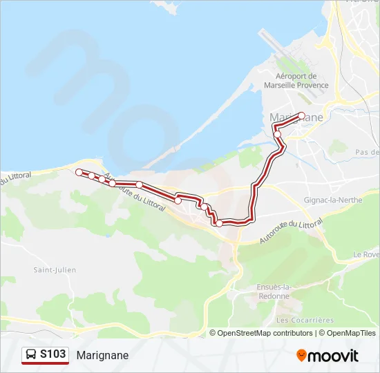 S103 Bus Line Map