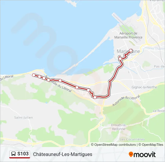 S103 Bus Line Map