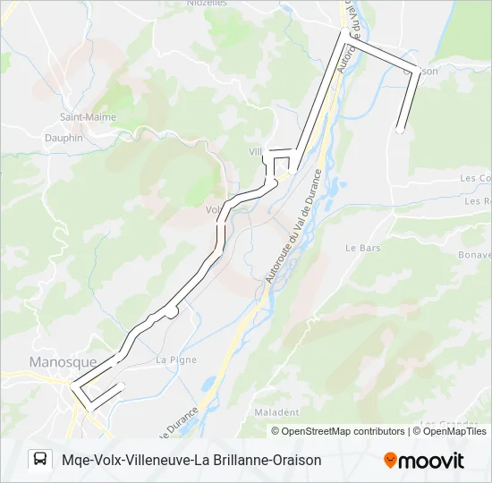 120 DLVA Bus Line Map