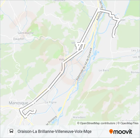 120 DLVA Bus Line Map