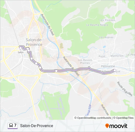 7 Bus Line Map