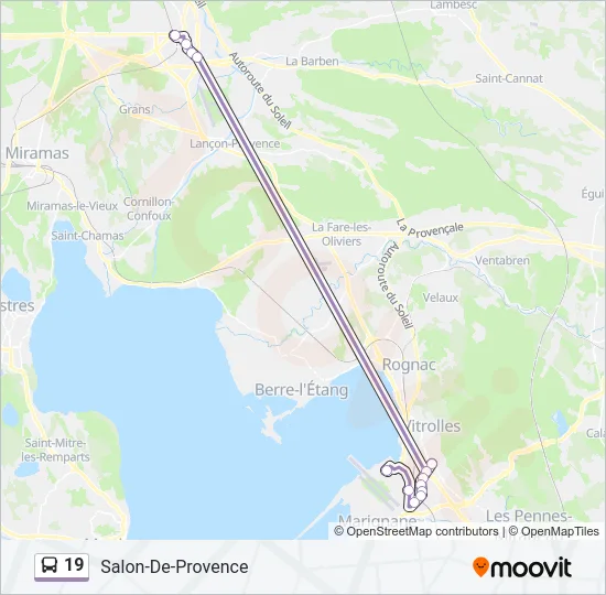 19 Bus Line Map