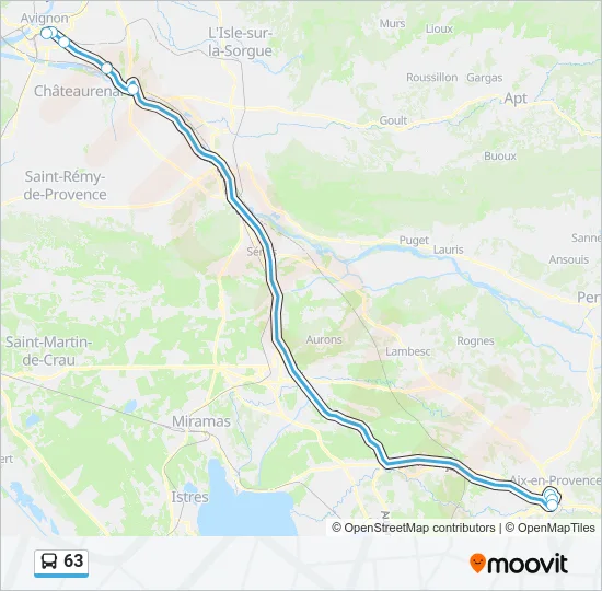 63 Bus Line Map
