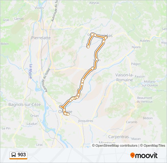 903 bus Line Map