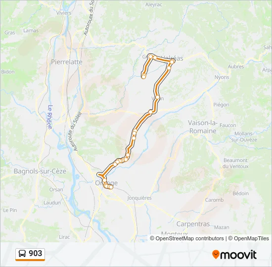 903 Bus Line Map