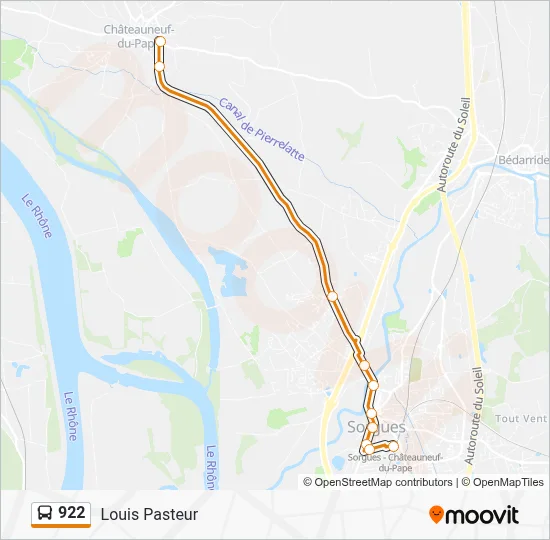 922 Route: Schedules, Stops & Maps - Louis Pasteur (Updated)
