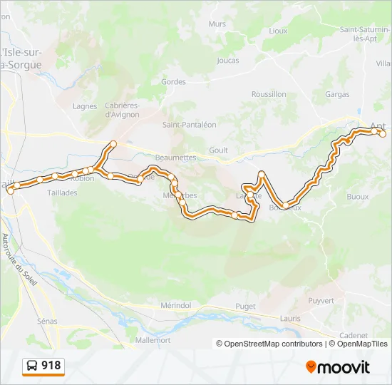 918 Bus Line Map
