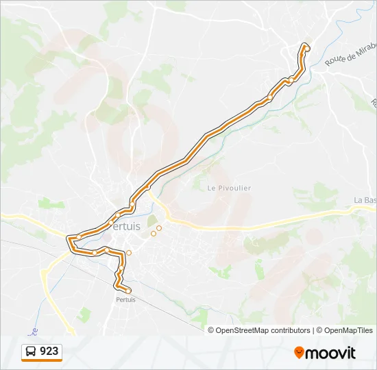 923 Bus Line Map